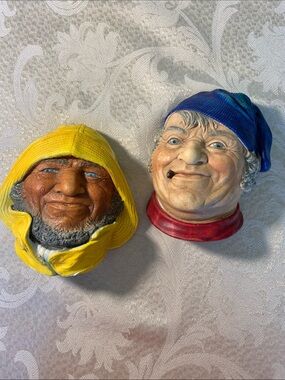 2 of Bossons England Chalkware Wall ornament
